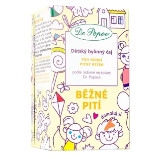 DR.POPOV Běžné pití, dětský bylinný čaj, 30 g, 20 nálevových sáčků